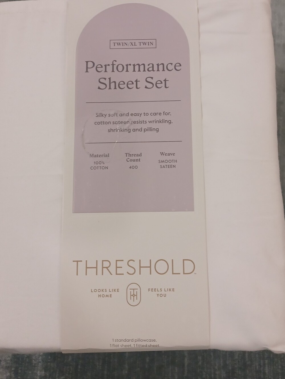 Threshold Performance Sheet Set - White Twin XL